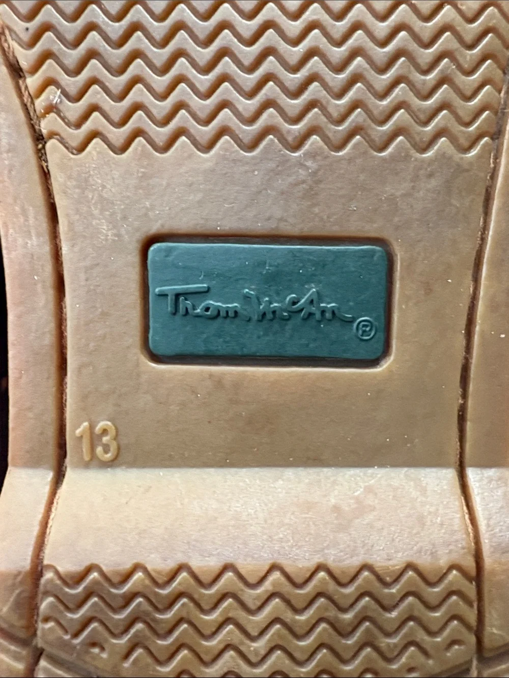 Thom McAn Men's Chocolate Brown Leather Boat shoes